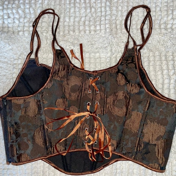 Renaissance Corset Medieval Bustier Top - Picture 3 of 7